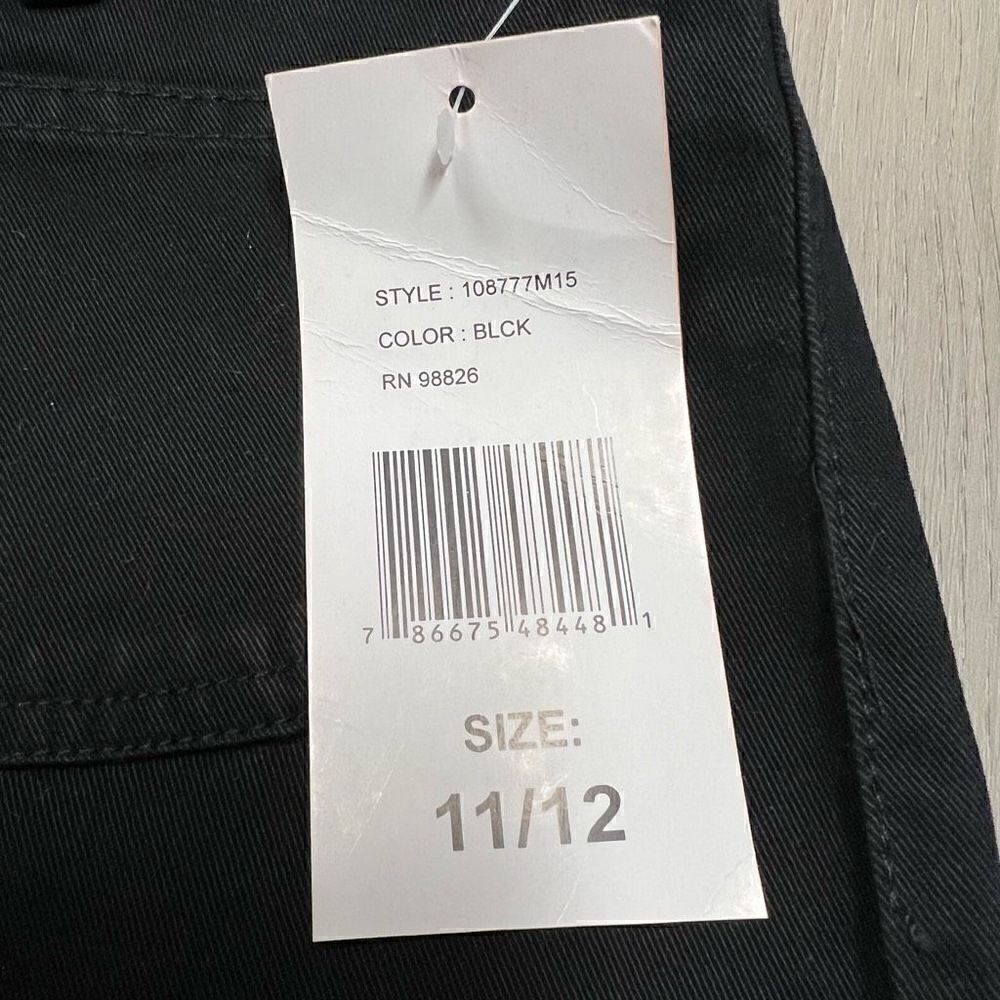 NWT vintage deadstock Y2k Jordache Black Button up Short Size 11/12 - Picture 10 of 14